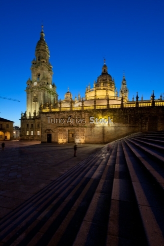 Catedral, praza da Quintana, Santiago de Compostela, Galicia