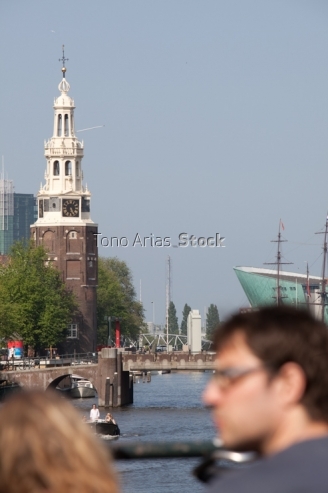 Montelbaanstoren ,Amsterdam, Holanda