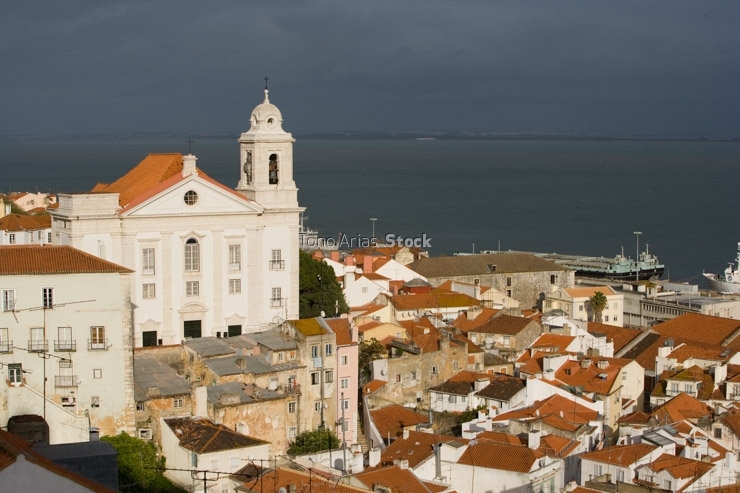 Portugal, Lisbon, Church of Santo Estêvão,Alfama district 