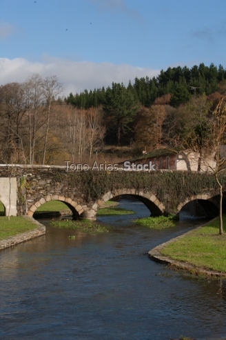 Puente medieval,Camino Primitivo,Lugo