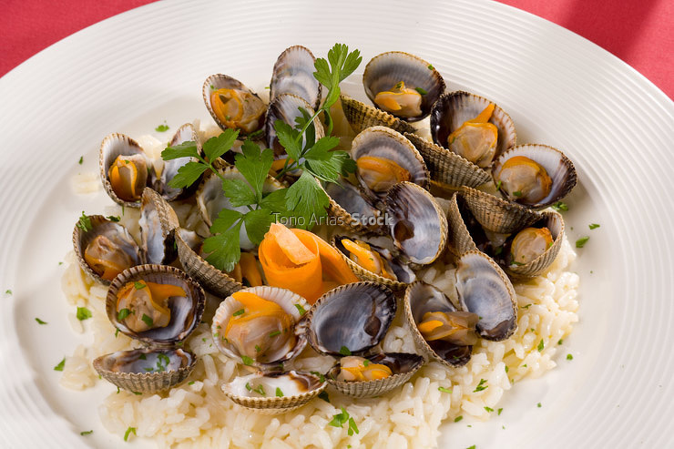 Berberechos con arroz