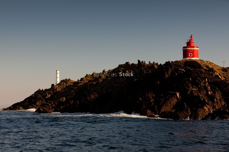 Faro de Punta Robaleira, ría de Vigo, Galicia