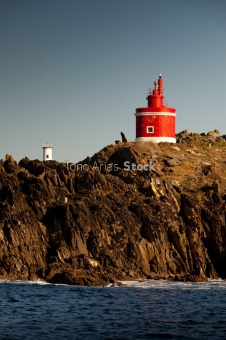 Faro de Punta Robaleira, ría de Vigo, Galicia