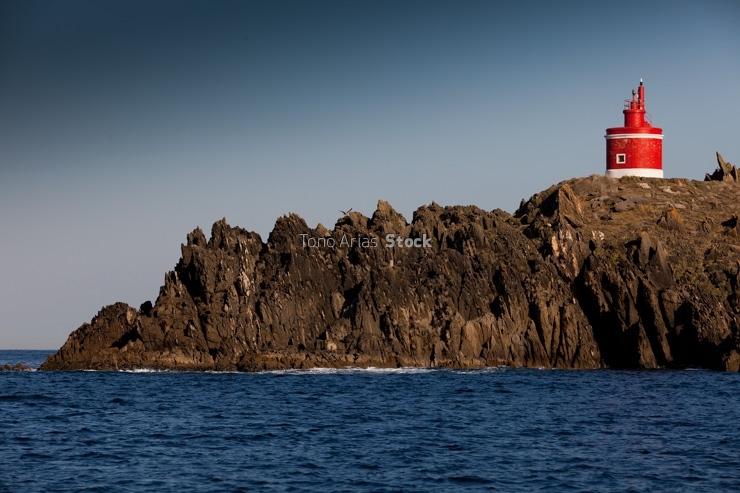 Faro de Punta Robaleira, ría de Vigo, Galicia