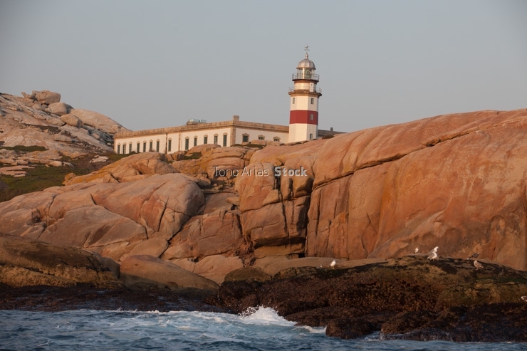 Faro Illa de Sálvora ría de Arousa, Galicia