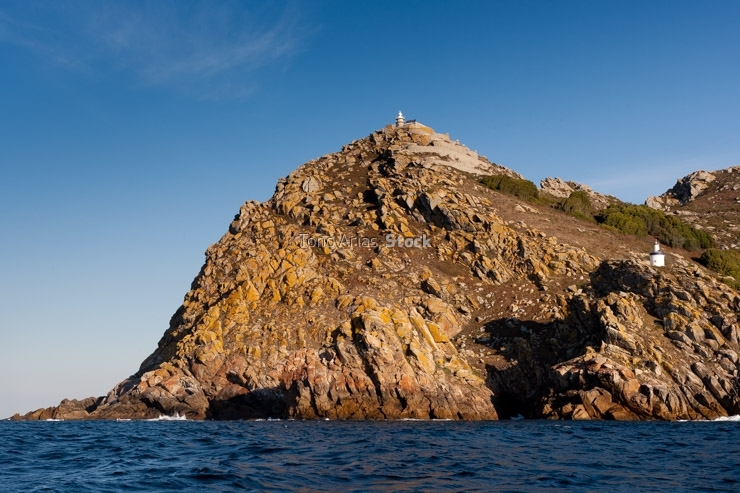 Faros de Monte Faro, e punta canabal ou faro do principe, Illas 