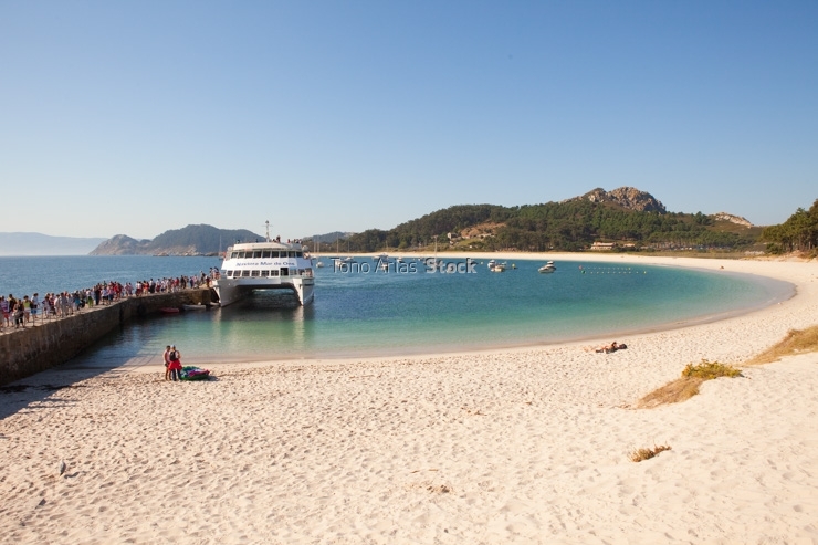Playa de Rodas,Illas Cíes, Rias Baixas, Galicia